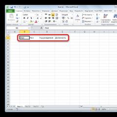 Creating a database in Microsoft Excel