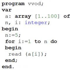 Array unidimensionali di numeri interi che riempiono la descrizione dell'output dell'array